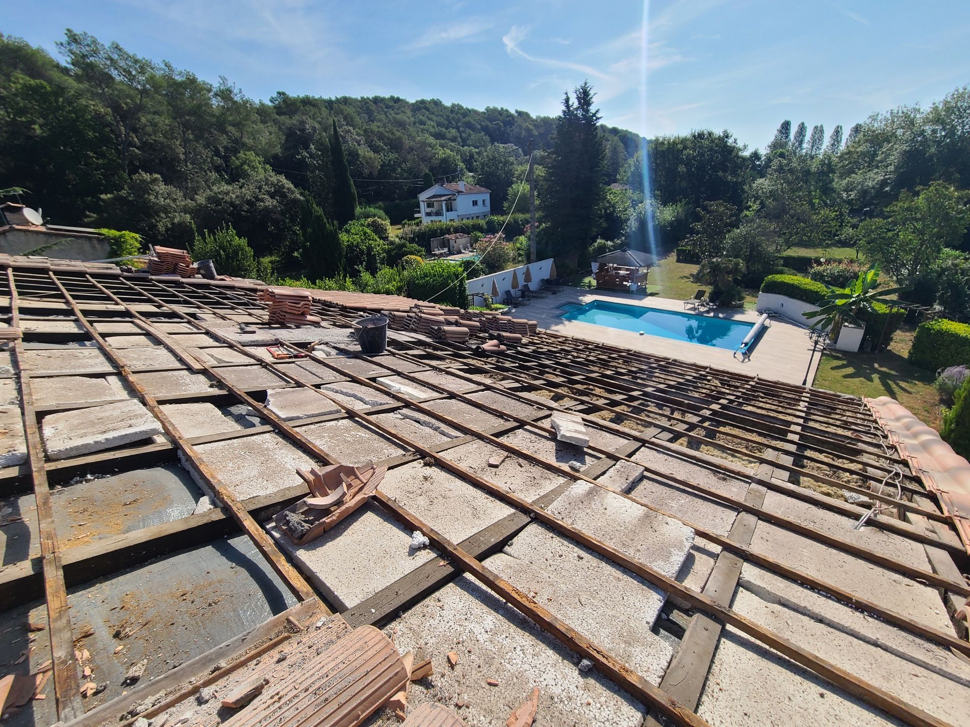 Réfection de toiture à Grasse